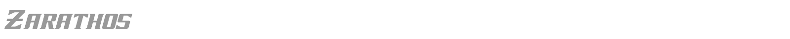 Zarathos font preview